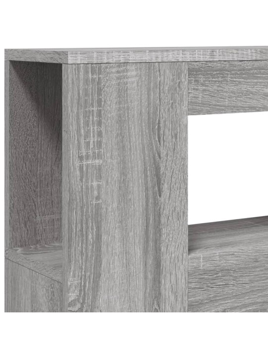 Čelo postele s LED šedé sonoma 100 x 18,5 x 103,5 cm kompozit