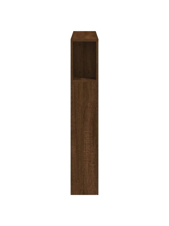 Čelo postele s LED hnědý dub 100x18,5x103,5 cm kompozitní dřevo