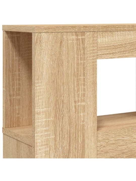 Čelo postele s LED dub sonoma 120 x 18,5 x 103,5 cm kompozit