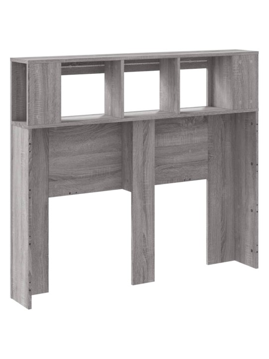 Čelo postele s LED šedé sonoma 120 x 18,5 x 103,5 cm kompozit
