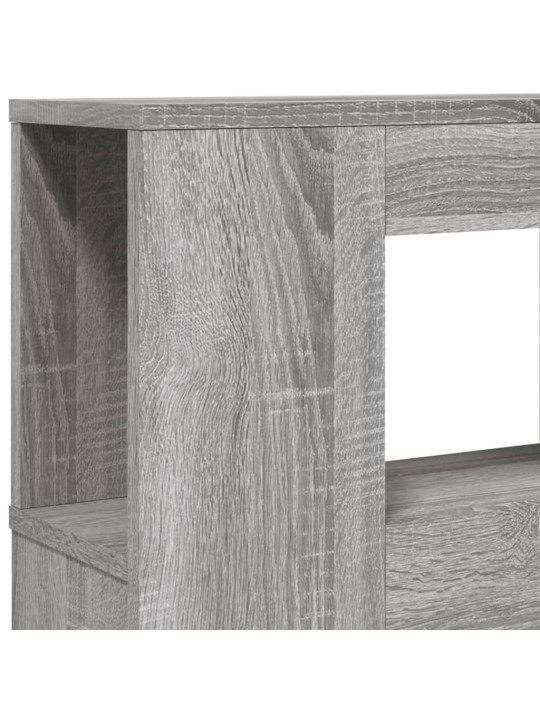 Čelo postele s LED šedé sonoma 140 x 18,5 x 103,5 cm kompozit