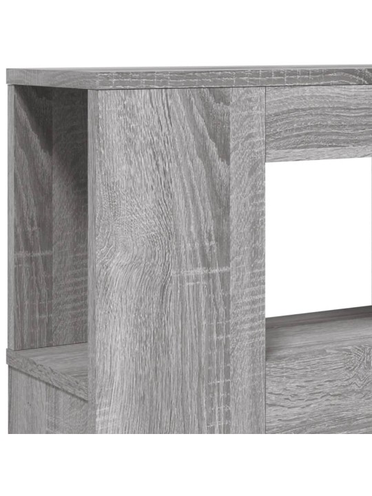 Čelo postele s LED šedé sonoma 160 x 18,5 x 103,5 cm kompozit