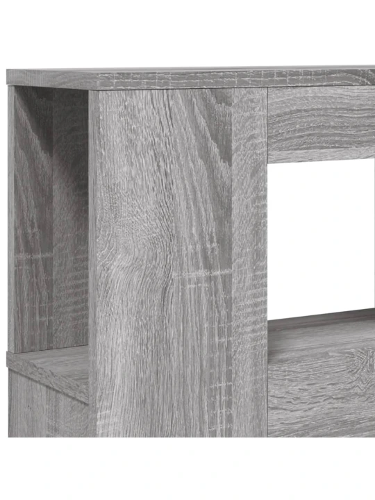 Čelo postele s LED šedé sonoma 160 x 18,5 x 103,5 cm kompozit