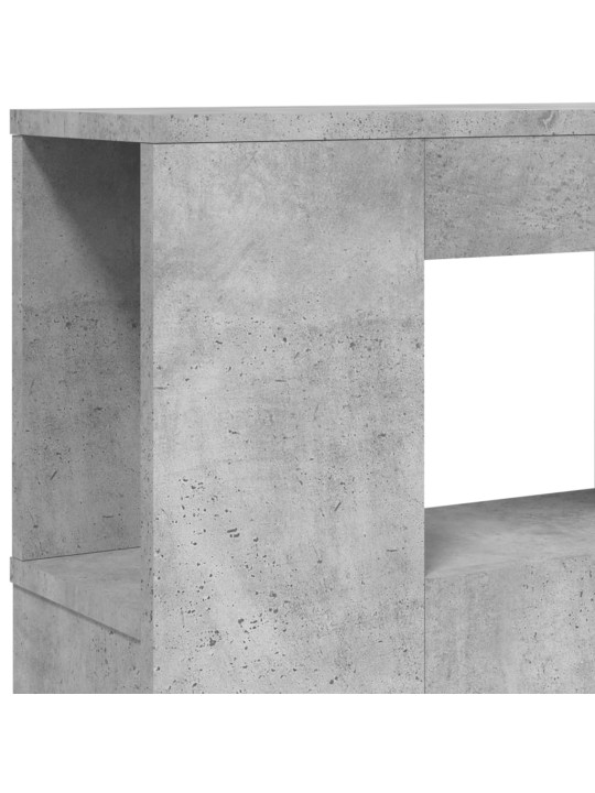 Čelo postele s LED betonově šedé 180 x 18,5 x 103,5 cm kompozit