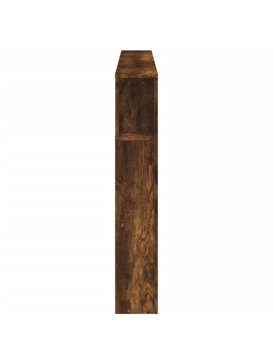 Čelo postele s LED kouřový dub 180 x 18,5 x 103,5 cm kompozit