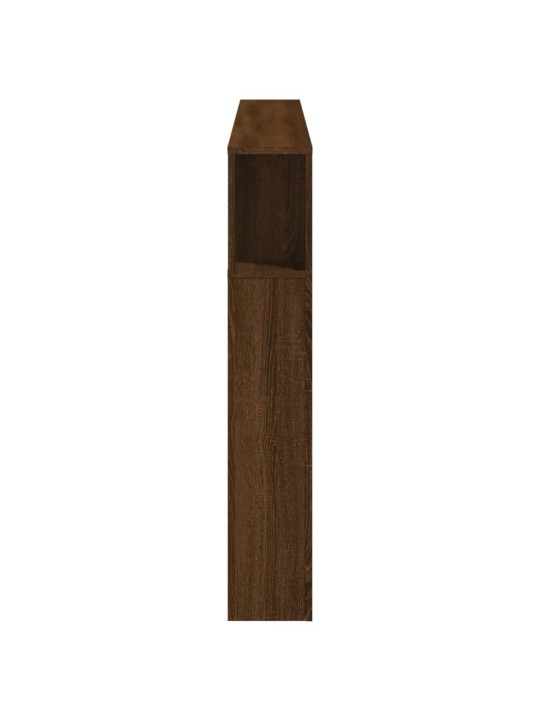 Čelo postele s LED hnědý dub 180x18,5x103,5 cm kompozitní dřevo