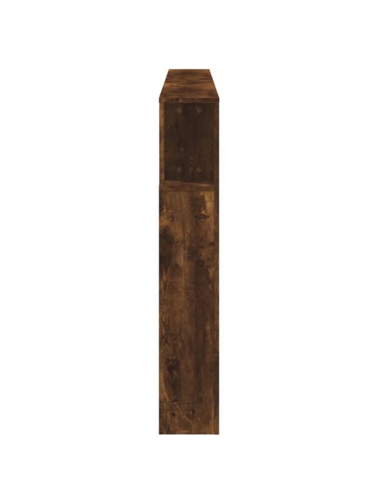 Čelo postele s LED kouřový dub 200 x 18,5 x 103,5 cm kompozit