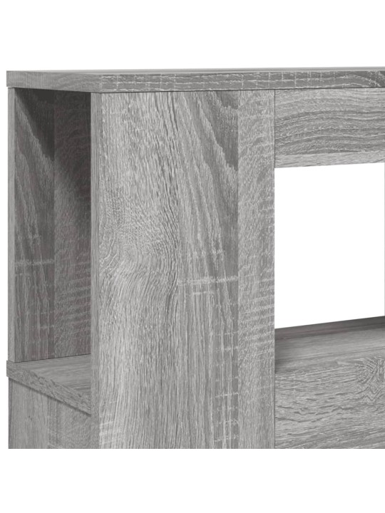 Čelo postele s LED šedé sonoma 200 x 18,5 x 103,5 cm kompozit