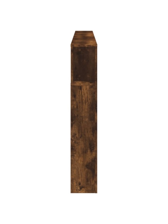 Čelo postele s LED kouřový dub 220 x 18,5 x 103,5 cm kompozit