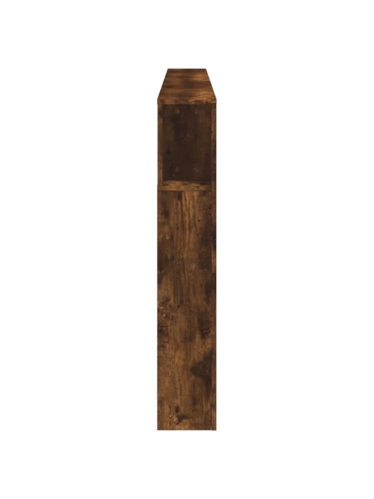 Čelo postele s LED kouřový dub 220 x 18,5 x 103,5 cm kompozit