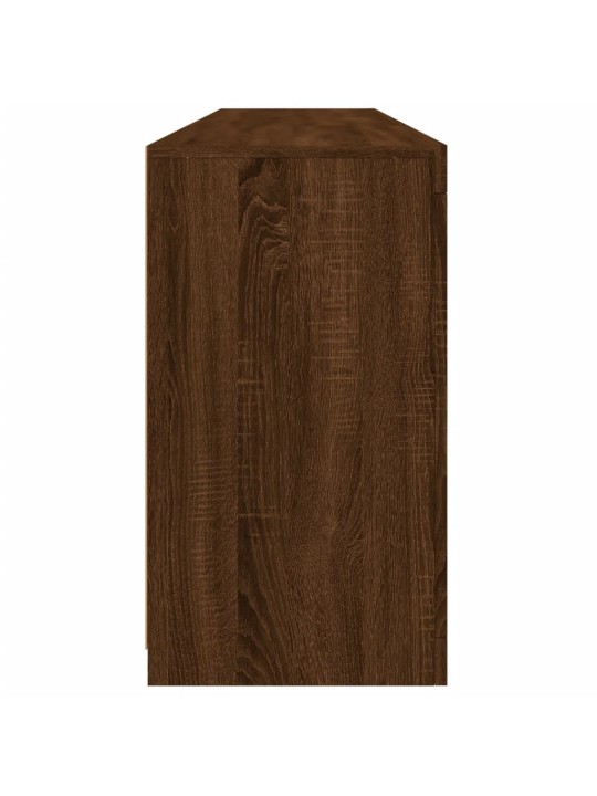 Příborník s LED osvětlením hnědý dub 162 x 37 x 67 cm