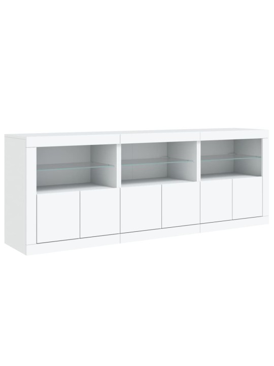 Příborník s LED osvětlením bílý 181,5 x 37 x 67 cm