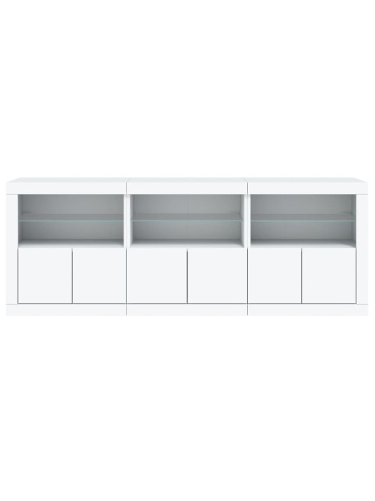 Příborník s LED osvětlením bílý 181,5 x 37 x 67 cm