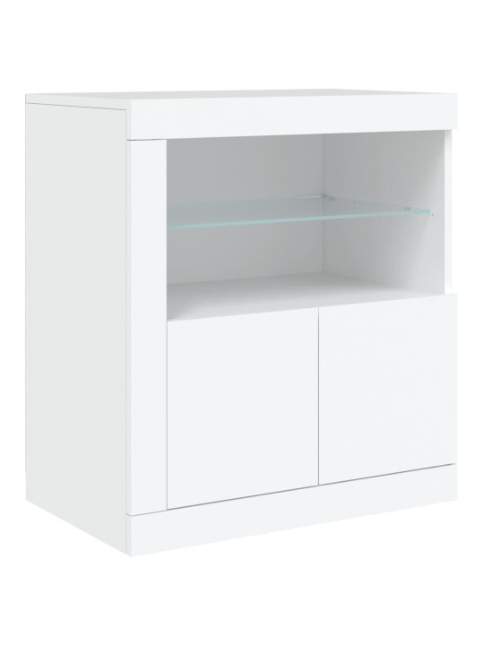 Příborník s LED osvětlením bílý 181,5 x 37 x 67 cm