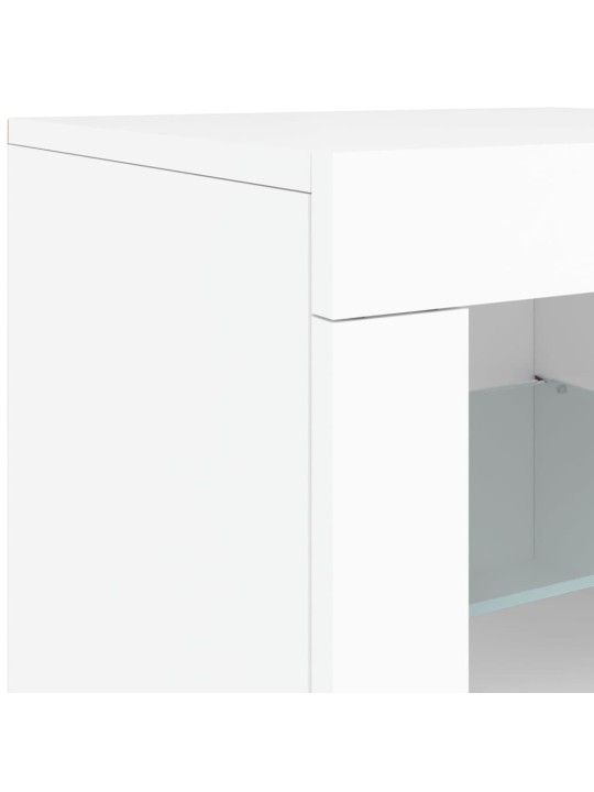 Příborník s LED osvětlením bílý 181,5 x 37 x 67 cm