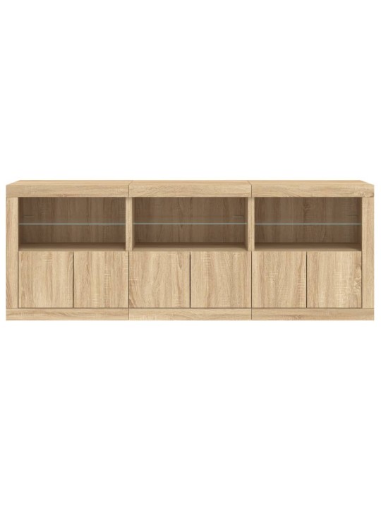 Příborník s LED osvětlením dub sonoma 181,5 x 37 x 67 cm