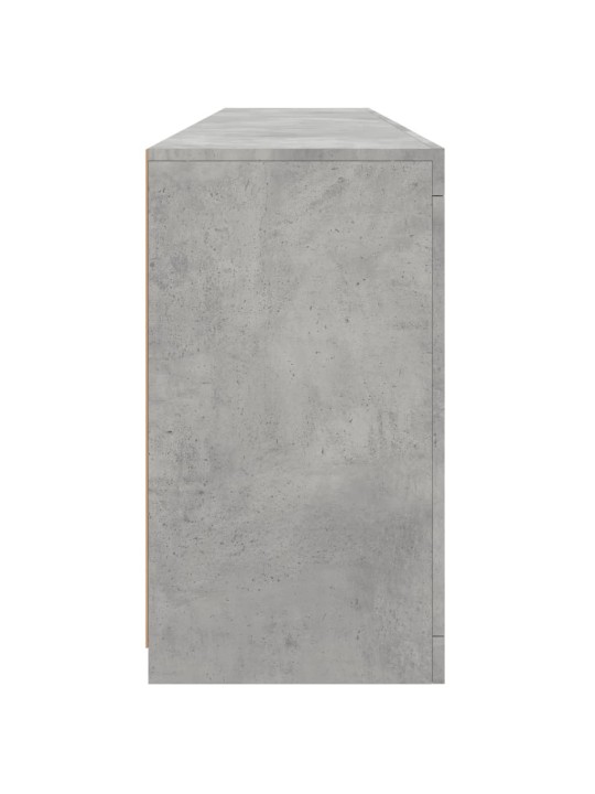 Příborník s LED osvětlením betonově šedý 181,5 x 37 x 67 cm