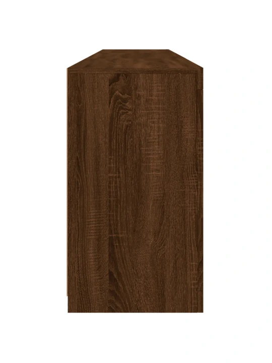 Příborník s LED osvětlením hnědý dub 181,5 x 37 x 67 cm