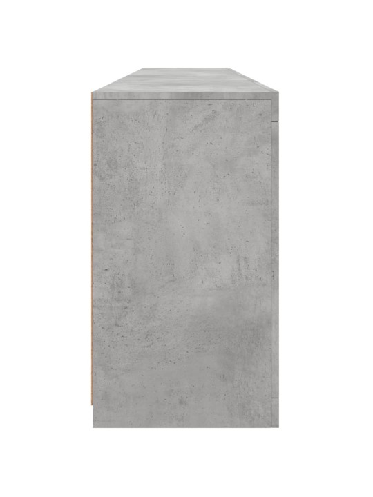 Příborník s LED osvětlením betonově šedý 202 x 37 x 67 cm