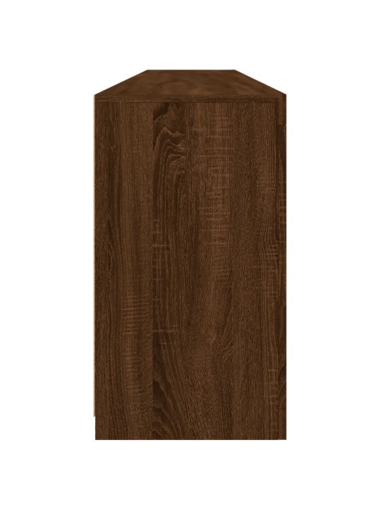 Příborník s LED osvětlením hnědý dub 202 x 37 x 67 cm