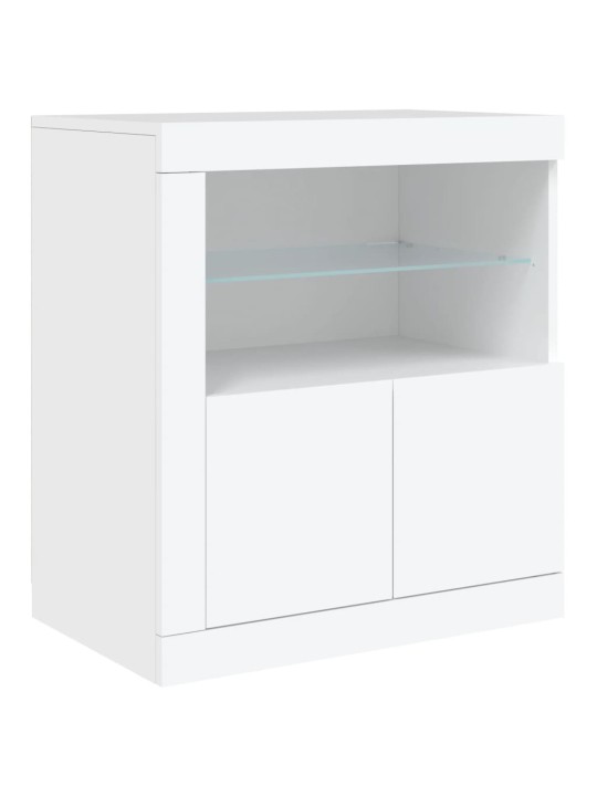 Příborník s LED osvětlením bílý 283 x 37 x 67 cm
