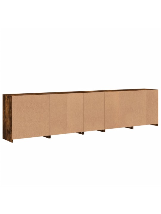 Příborník s led osvětlením kouřový dub 283 x 37 x 67 cm