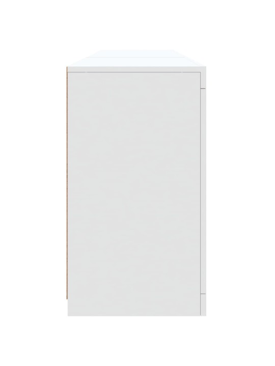 Příborník s LED osvětlením bílý 162 x 37 x 67 cm