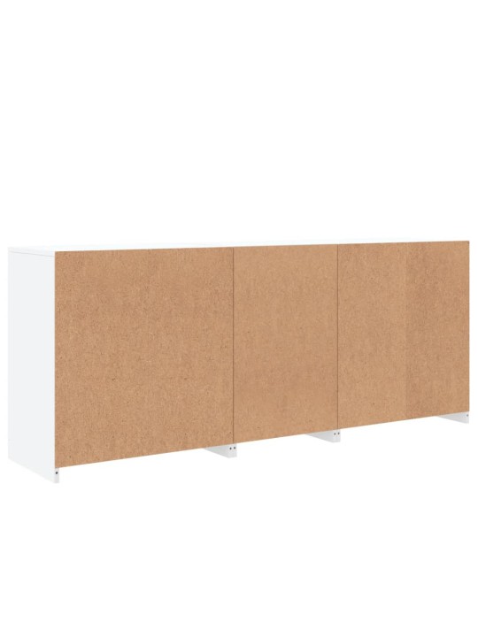 Příborník s LED osvětlením bílý 162 x 37 x 67 cm