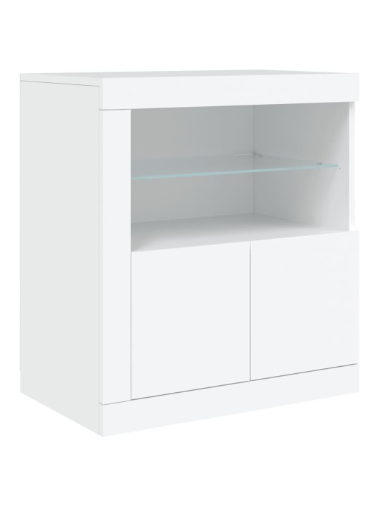 Příborník s LED osvětlením bílý 181,5 x 37 x 67 cm