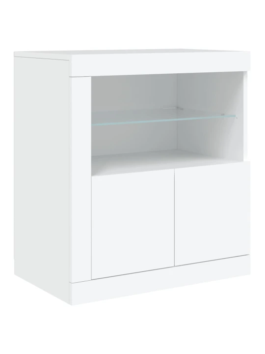 Příborník s LED osvětlením bílý 181,5 x 37 x 67 cm
