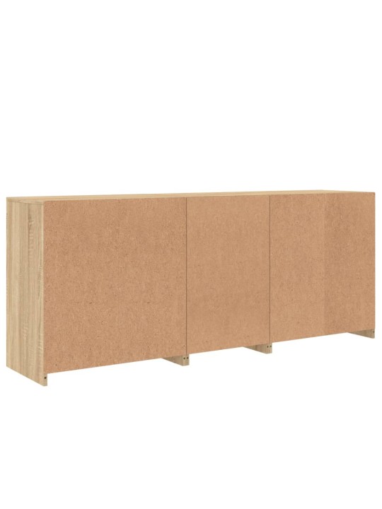 Příborník s LED osvětlením dub sonoma 181,5 x 37 x 67 cm