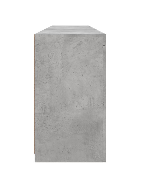 Příborník s LED osvětlením betonově šedý 181,5 x 37 x 67 cm