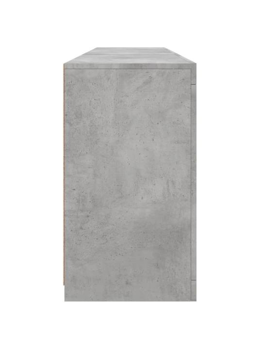 Příborník s LED osvětlením betonově šedý 181,5 x 37 x 67 cm
