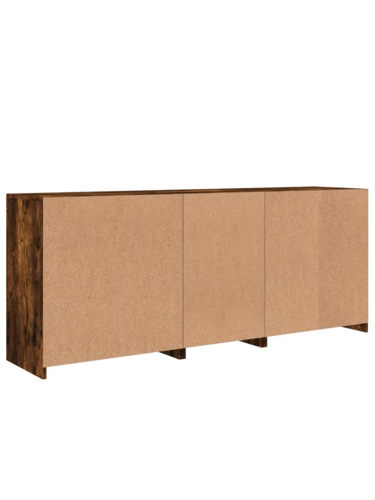 Příborník s led osvětlením kouřový dub 181,5 x 37 x 67 cm