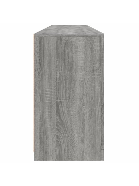 Příborník s led osvětlením šedý sonoma 181,5 x 37 x 67 cm