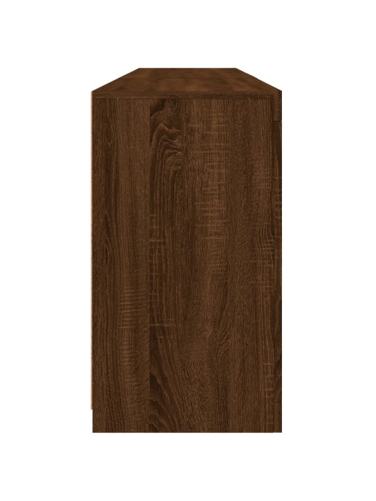 Příborník s LED osvětlením hnědý dub 181,5 x 37 x 67 cm