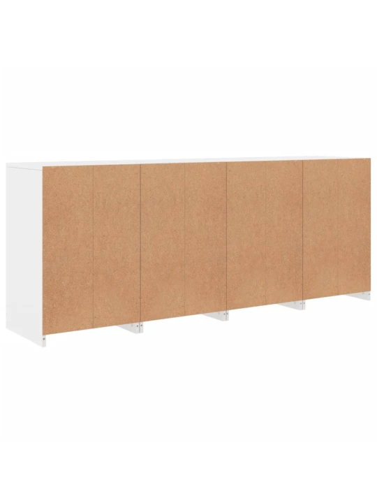 Příborník s LED osvětlením bílý 164 x 37 x 67 cm