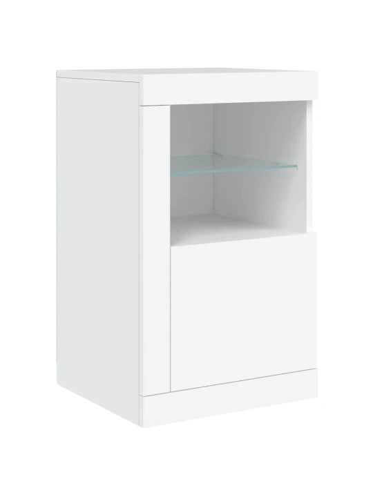 Příborník s LED osvětlením bílý 164 x 37 x 67 cm