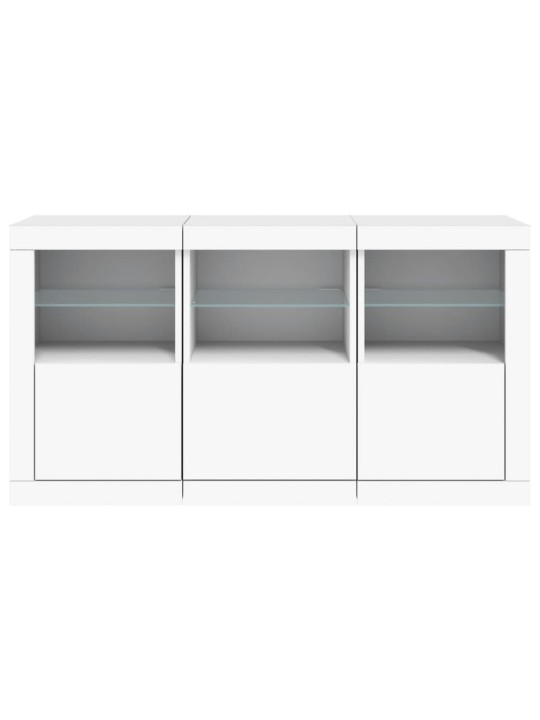 Příborník s LED osvětlením bílý 123 x 37 x 67 cm