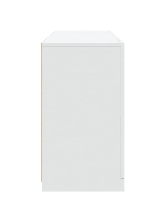 Příborník s LED osvětlením bílý 123 x 37 x 67 cm