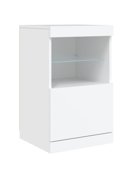 Příborník s LED osvětlením bílý 123 x 37 x 67 cm