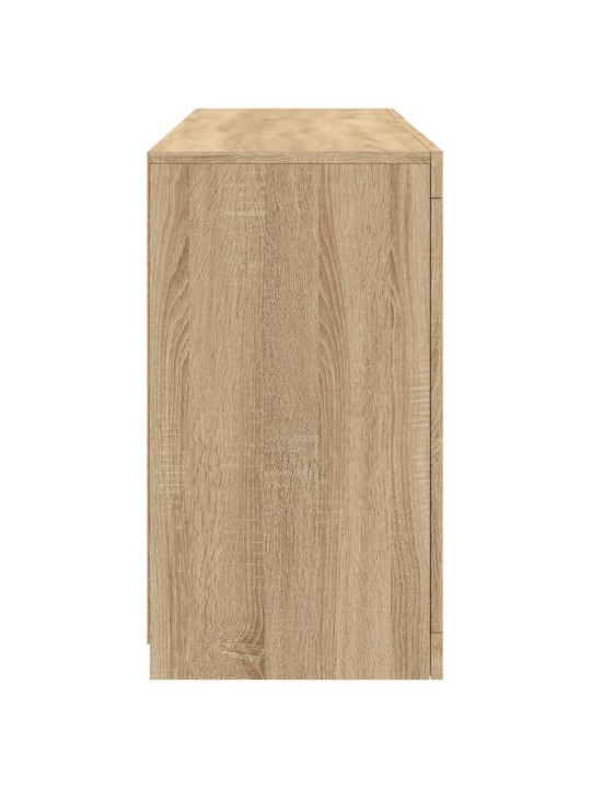 Příborník s led osvětlením dub sonoma 123 x 37 x 67 cm