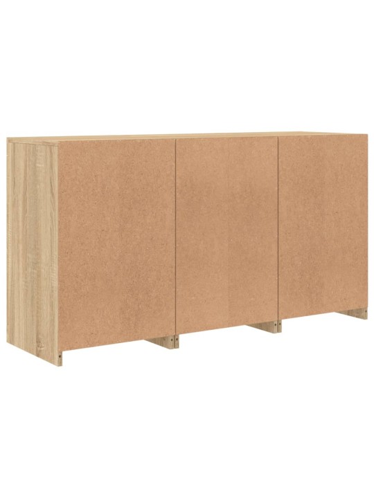 Příborník s led osvětlením dub sonoma 123 x 37 x 67 cm