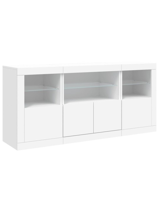 Příborník s LED osvětlením bílý 142,5 x 37 x 67 cm