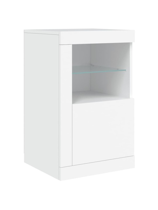 Příborník s LED osvětlením bílý 142,5 x 37 x 67 cm