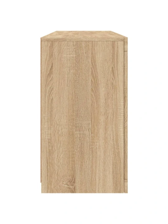 Příborník s led osvětlením dub sonoma 142,5 x 37 x 67 cm