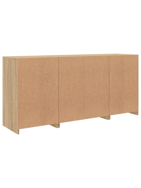 Příborník s led osvětlením dub sonoma 142,5 x 37 x 67 cm