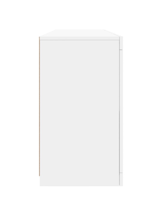 Příborník s LED osvětlením bílý 163 x 37 x 67 cm