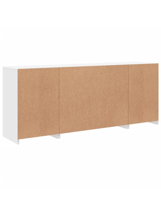 Příborník s LED osvětlením bílý 163 x 37 x 67 cm