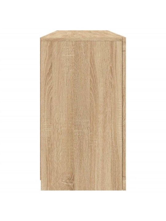 Příborník s led osvětlením dub sonoma 163 x 37 x 67 cm